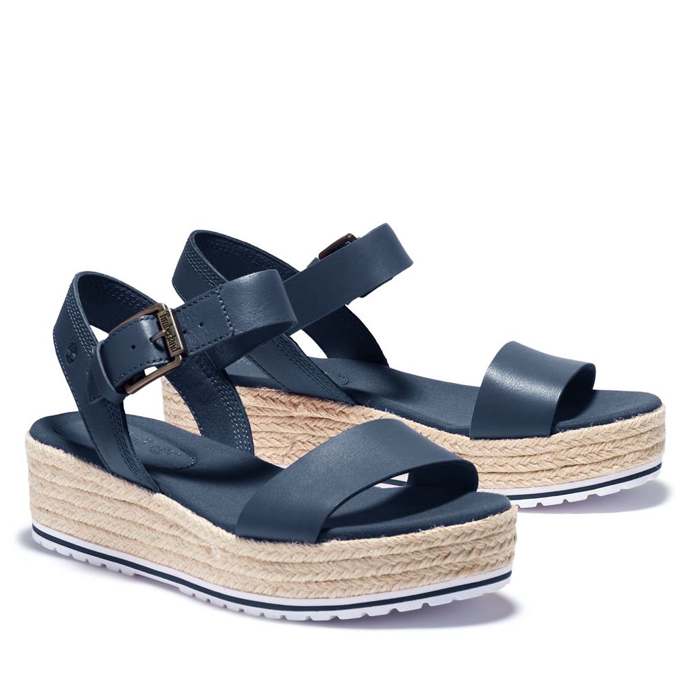 Sandale Timberland Dama Bleumarin - Santorini Sun Ankle Strap - Romania - GWUMHN701